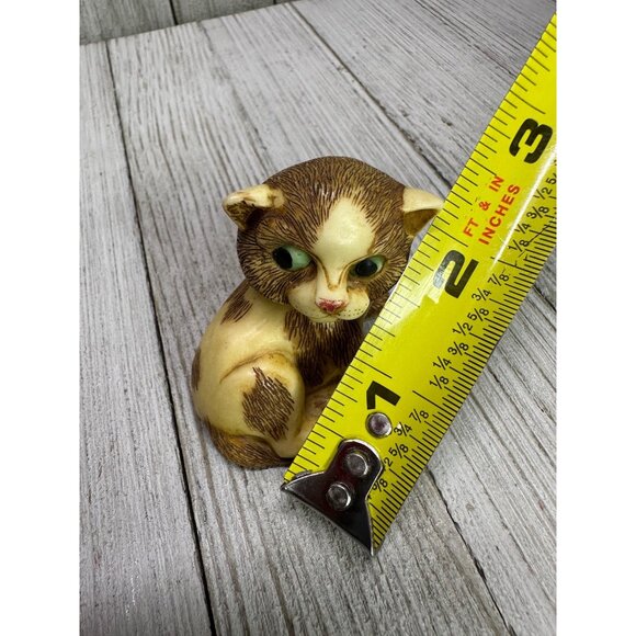 Vtg Harmony Kingdom Pot Bellys PBBKI7 "Porky", Cat Figurine Lil' Mousers 2" Long - Picture 9 of 13